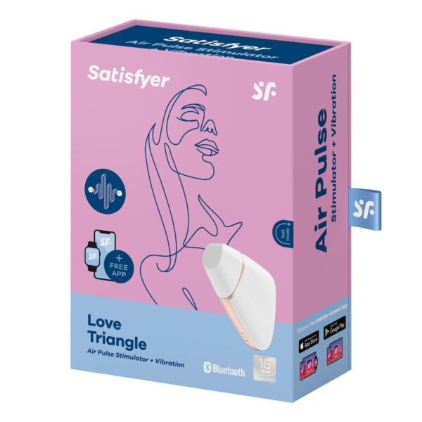 Satisfyer Love Triangle Lufttrycksvibrator + Vibration Appstyrd