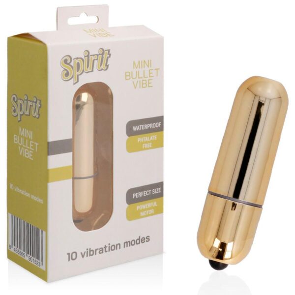 Spirit Mini Bullet Vibrator - Guld Bulletvibrator Vattentålig