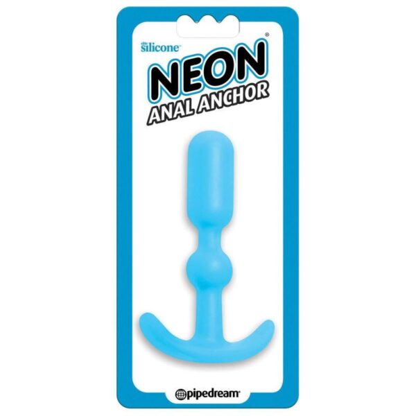 Pipedream Neon Anal Anchor - Blå 8,9cm Ø1,9cm Analplugg