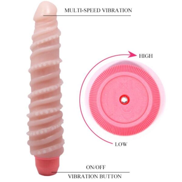 Flexi Vibe Sensual Spiral Vibrator - Natur 19,5cm Multispeed