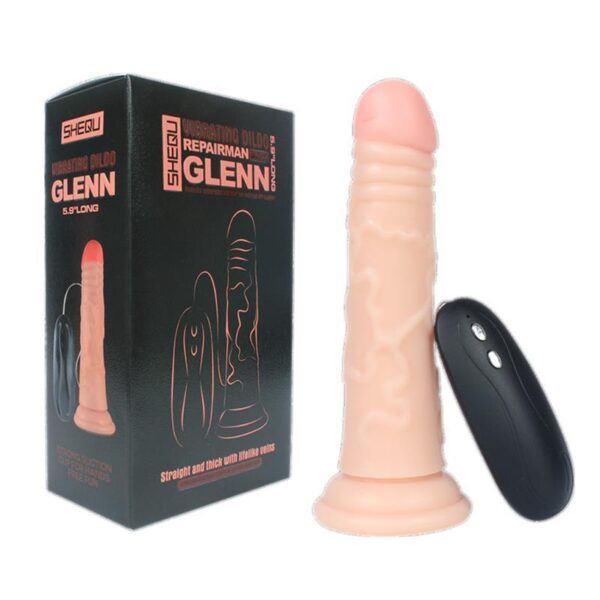 Shequ Realistisk Vibrator Glenn - 16,6cm