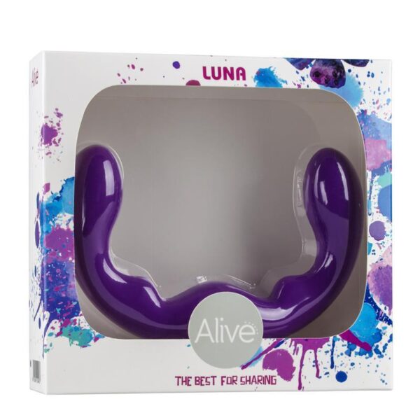 Alive Luna Purple Moon Stimulator - Lila Dubbeldildo 25cm
