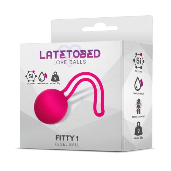 LateToBed Fitty 1 Kegel Ball - Rosa 35g Knipkula
