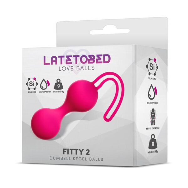 LateToBed Fitty 2 Kegel Balls - Rosa 52g Knipkulor