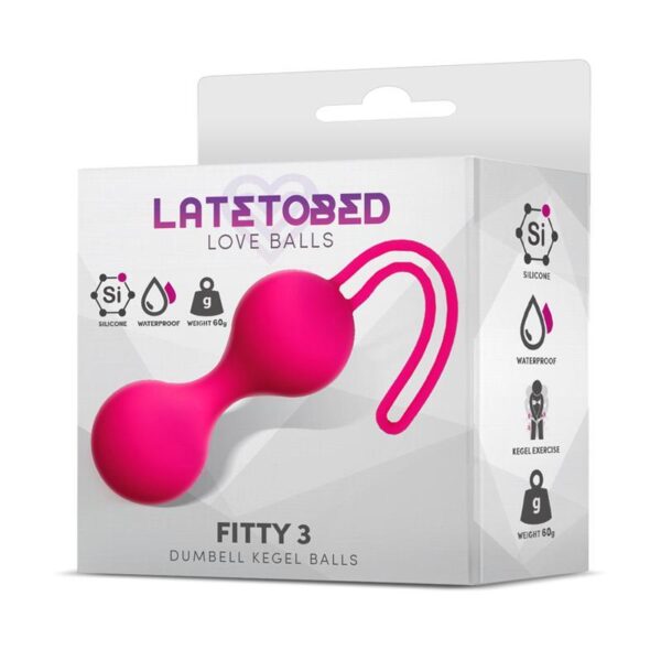 LateToBed Fitty 3 Kegel Balls - Rosa 62g Knipkulor