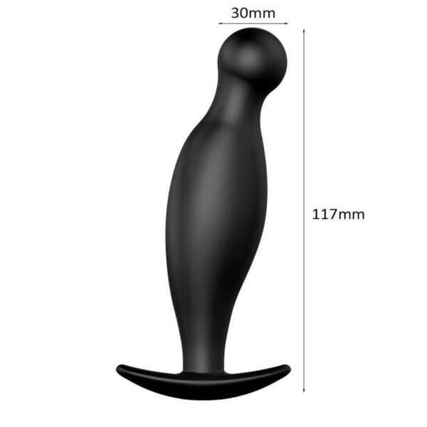 LateToBed Dolan Anal Plug - Svart 11,7cm Ø3cm P-punkt Analplugg