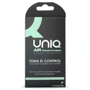 3-Pack UNIQ AIR Kvinnliga Kondomer - Kondomer för Kvinnor