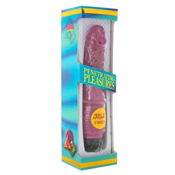 SevenCreations Jelly Vibrator - Lila Flexibel 18,5cm Ø4,5cm
