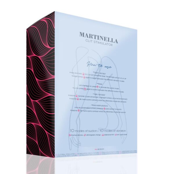 Martinella Clitoris Stimulator With Point Vibrator - Rosa