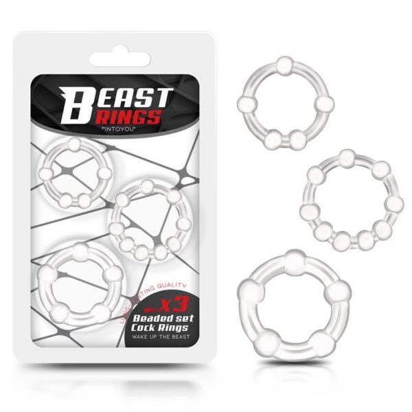 Beast Rings Penisringar 3-Pack Klar