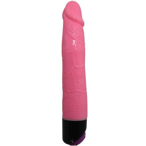 Colorful Sex Realistisk Vibrator Rosa - 23,3cm Ø3,8cm Multispeed