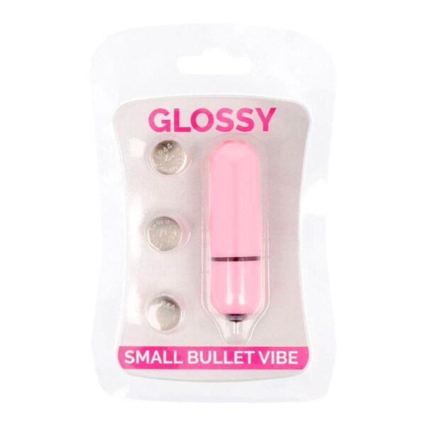 Glossy Small Bullet Vibrator - Ljusrosa Bulletvibrator